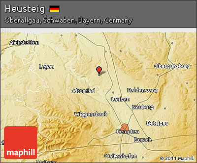 Physical 3D Map of Heusteig