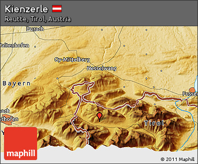 Physical 3D Map of Kienzerle