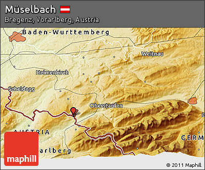 Physical 3D Map of Müselbach