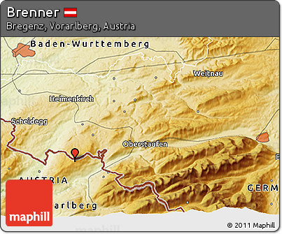 Physical 3D Map of Brenner