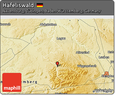 Physical 3D Map of Häfeliswald