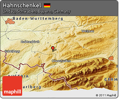 Physical 3D Map of Hahnschenkel