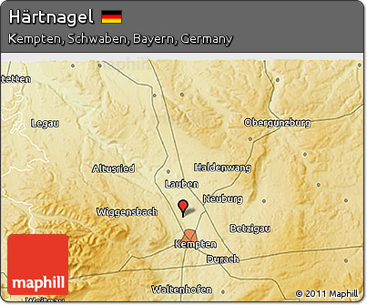Physical 3D Map of Härtnagel