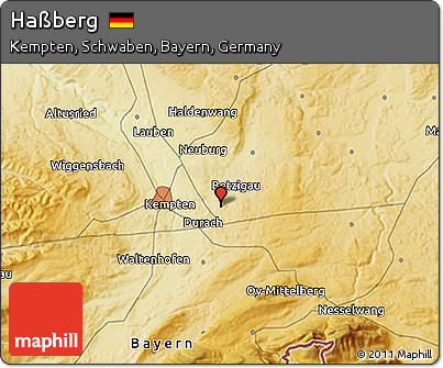 Physical 3D Map of Haßberg