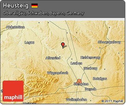 Physical 3D Map of Heusteig
