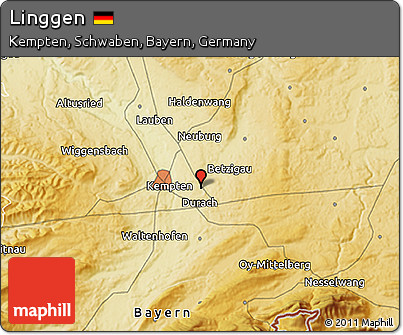 Physical 3D Map of Linggen