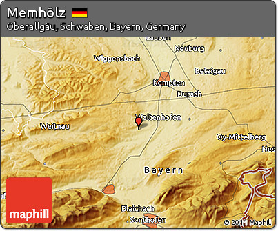 Physical 3D Map of Memhölz