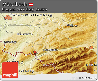 Physical 3D Map of Müselbach