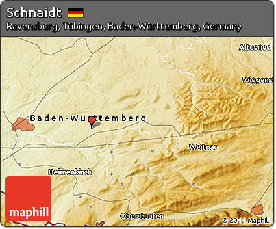 Physical 3D Map of Schnaidt