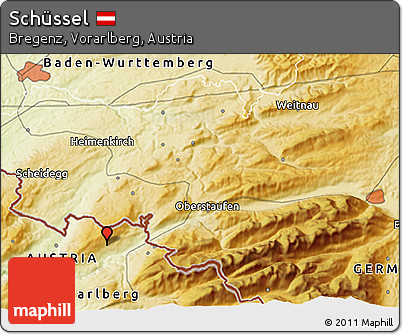 Physical 3D Map of Schüssel