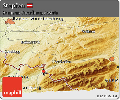 Physical 3D Map of Stapfen