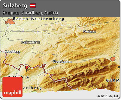 Physical 3D Map of Sulzberg