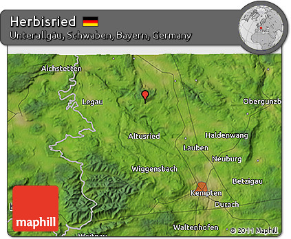 Satellite 3D Map of Herbisried