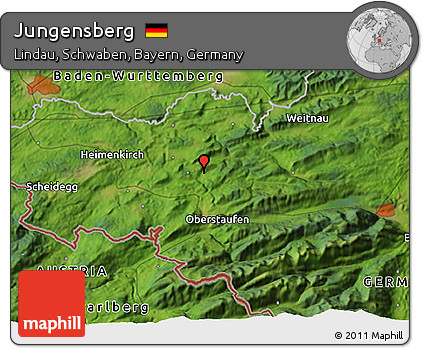 Satellite 3D Map of Jungensberg