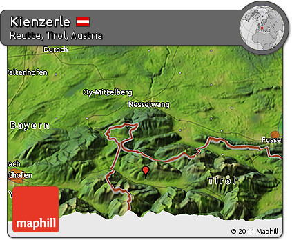 Satellite 3D Map of Kienzerle