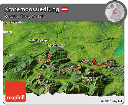 Satellite 3D Map of Krotemoossiedlung