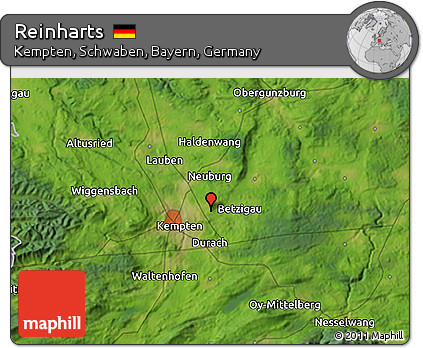 Satellite 3D Map of Reinharts