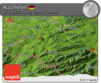 Satellite 3D Map of Rutzhofen
