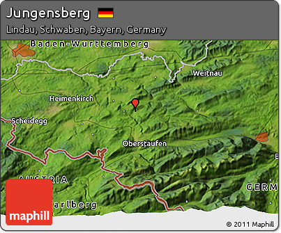 Satellite 3D Map of Jungensberg