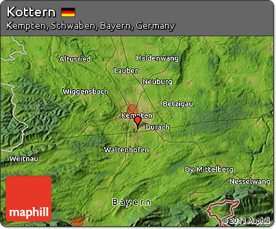 Satellite 3D Map of Kottern