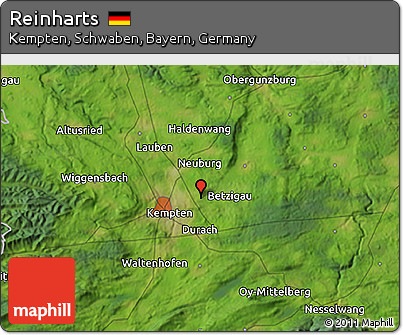 Satellite 3D Map of Reinharts