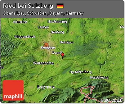Satellite 3D Map of Ried Bei Sulzberg