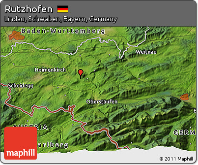 Satellite 3D Map of Rutzhofen