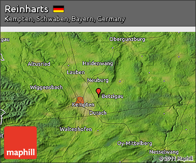 Satellite 3D Map of Reinharts