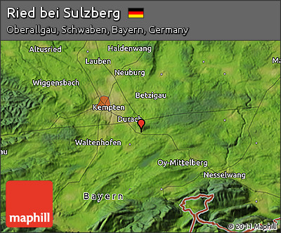 Satellite 3D Map of Ried Bei Sulzberg
