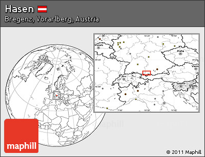Blank Location Map of Hasen