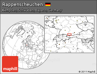 Blank Location Map of Rappenscheuchen