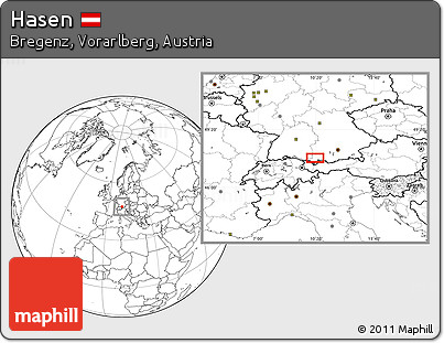 Blank Location Map of Hasen