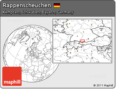 Blank Location Map of Rappenscheuchen