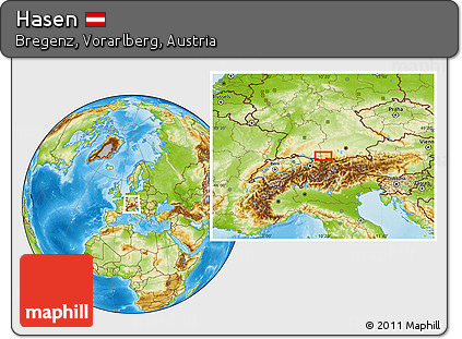 Physical Location Map of Hasen