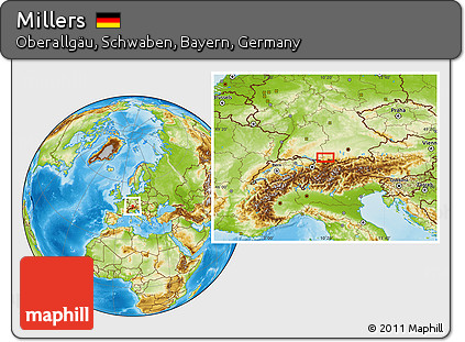 Physical Location Map of Millers