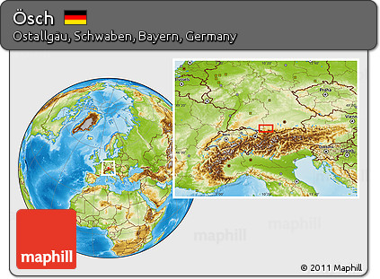 Physical Location Map of Ösch