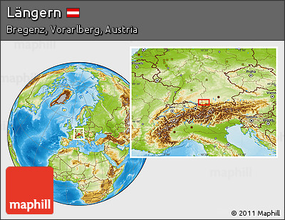Physical Location Map of Längern