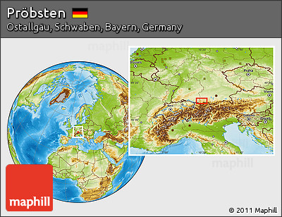 Physical Location Map of Pröbsten