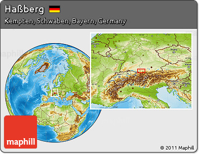 Physical Location Map of Haßberg
