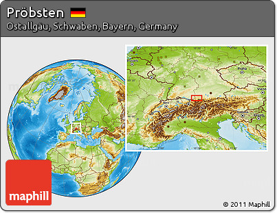 Physical Location Map of Pröbsten
