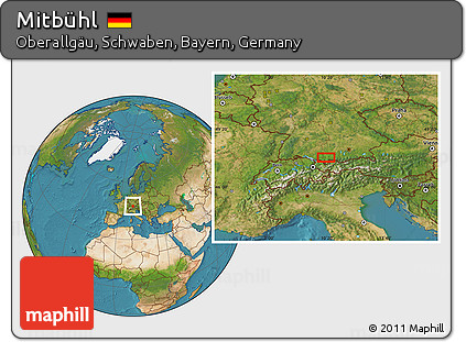 Satellite Location Map of Mitbühl