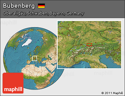 Satellite Location Map of Bubenberg