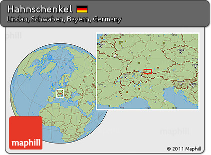 Savanna Style Location Map of Hahnschenkel