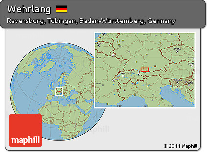 Savanna Style Location Map of Wehrlang