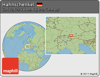 Savanna Style Location Map of Hahnschenkel