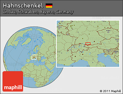 Savanna Style Location Map of Hahnschenkel