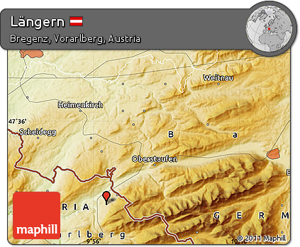 Physical Map of Längern