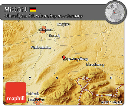 Physical Map of Mitbühl