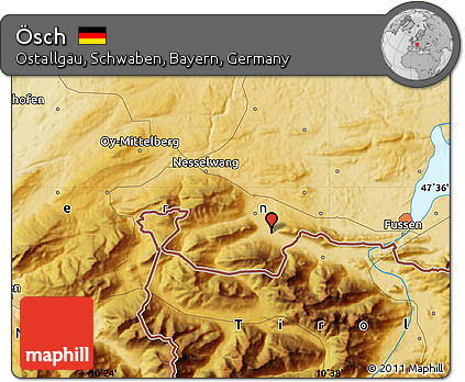 Physical Map of Ösch