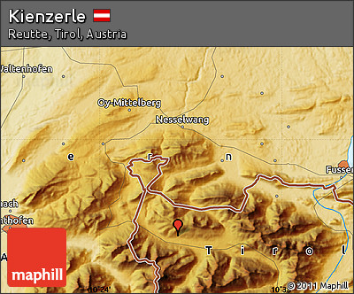 Physical Map of Kienzerle